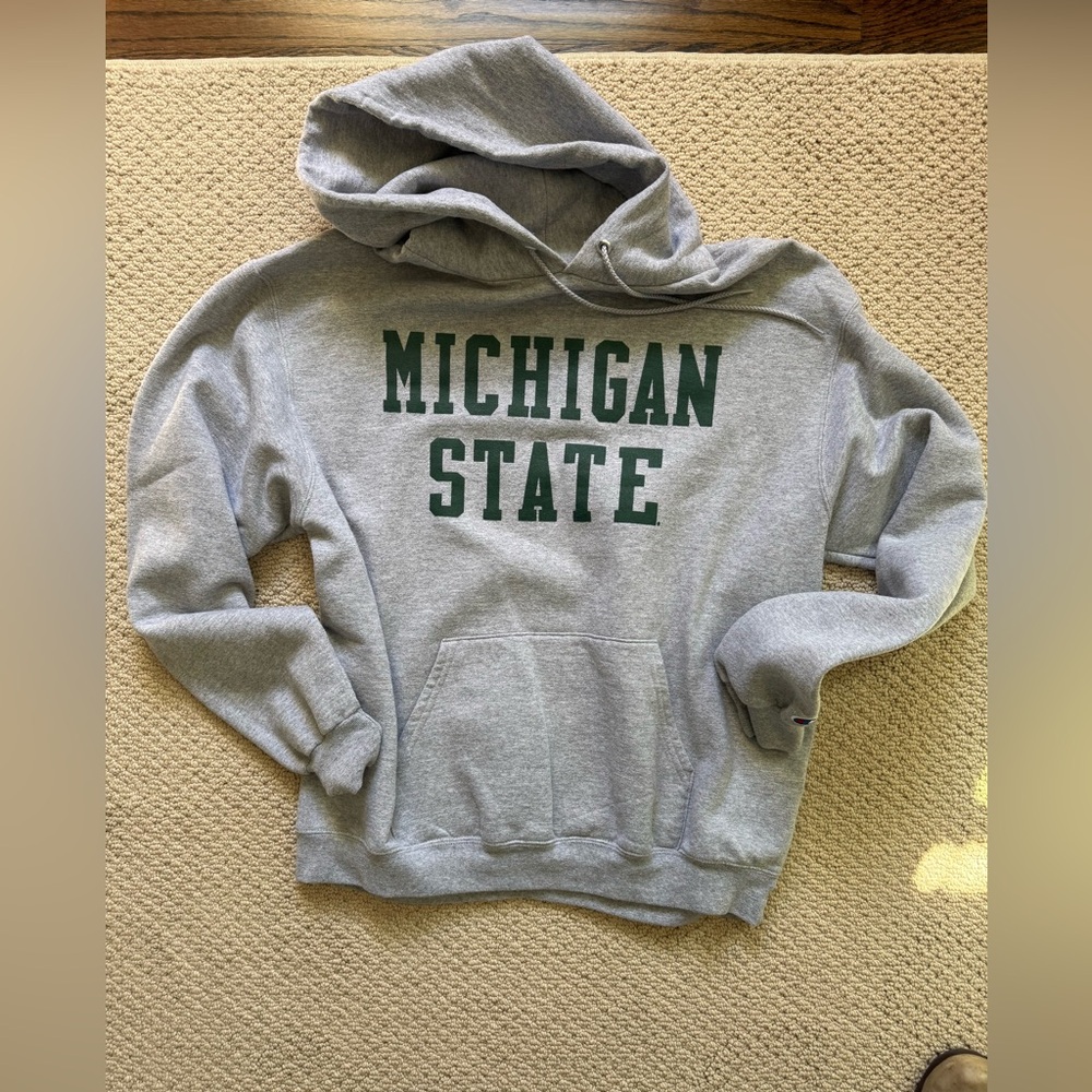 Michigan State Champion Gray Athletic Hoodie